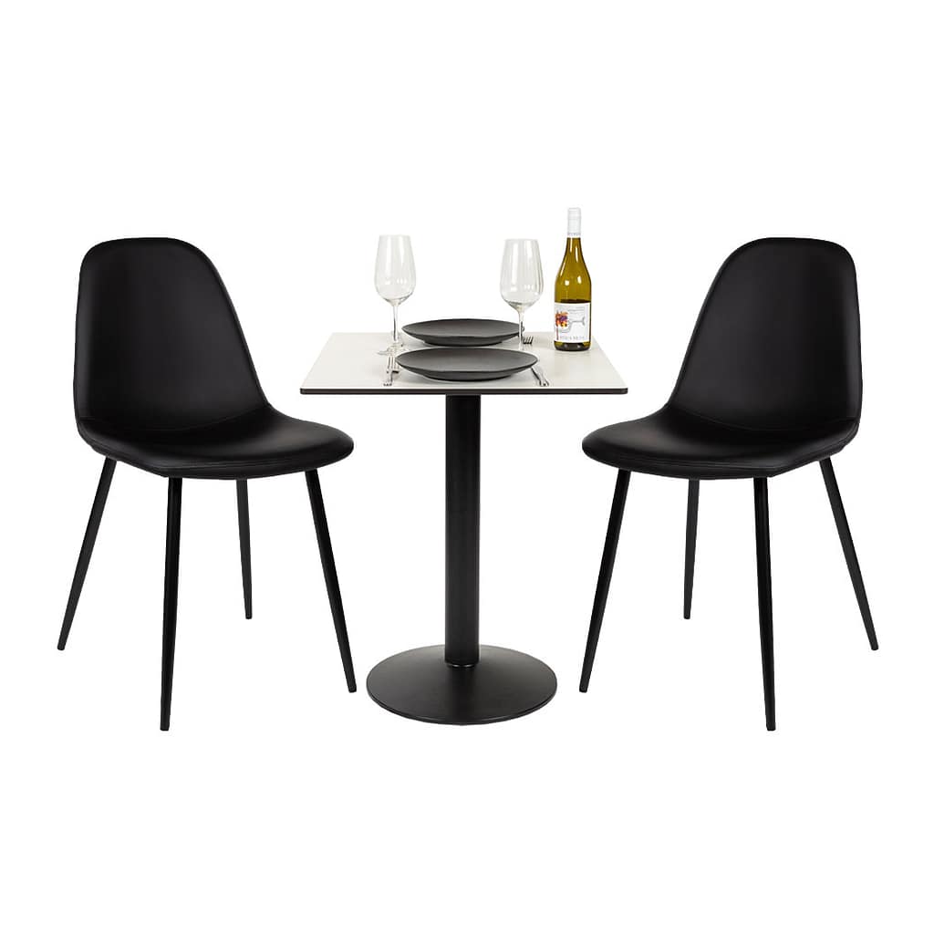 Wilma Dining Chair Black PU Seat