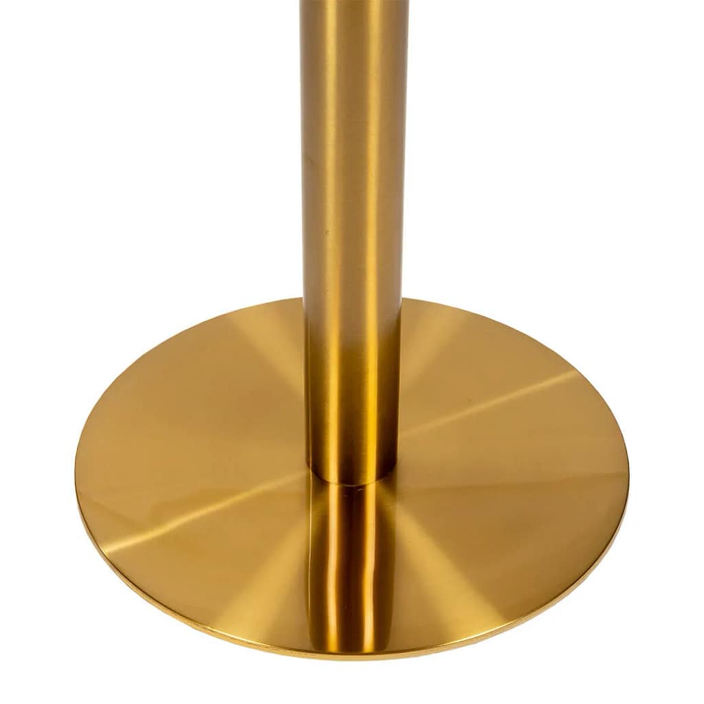 Maximo Gold Stainless Steel Pedestal Bar Table Base