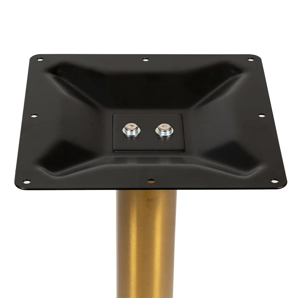 Maximo Gold Stainless Steel Pedestal Bar Table Base
