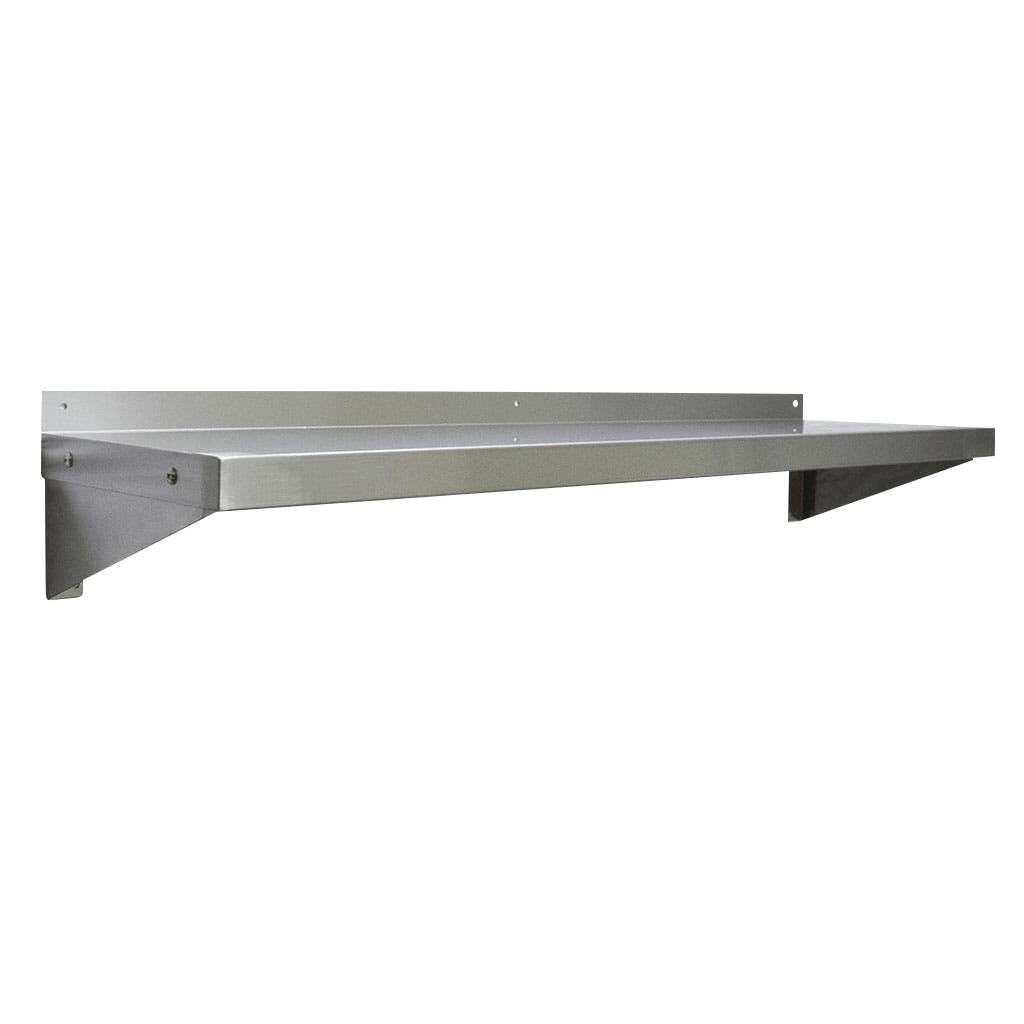stainless steel wall mounted shelf