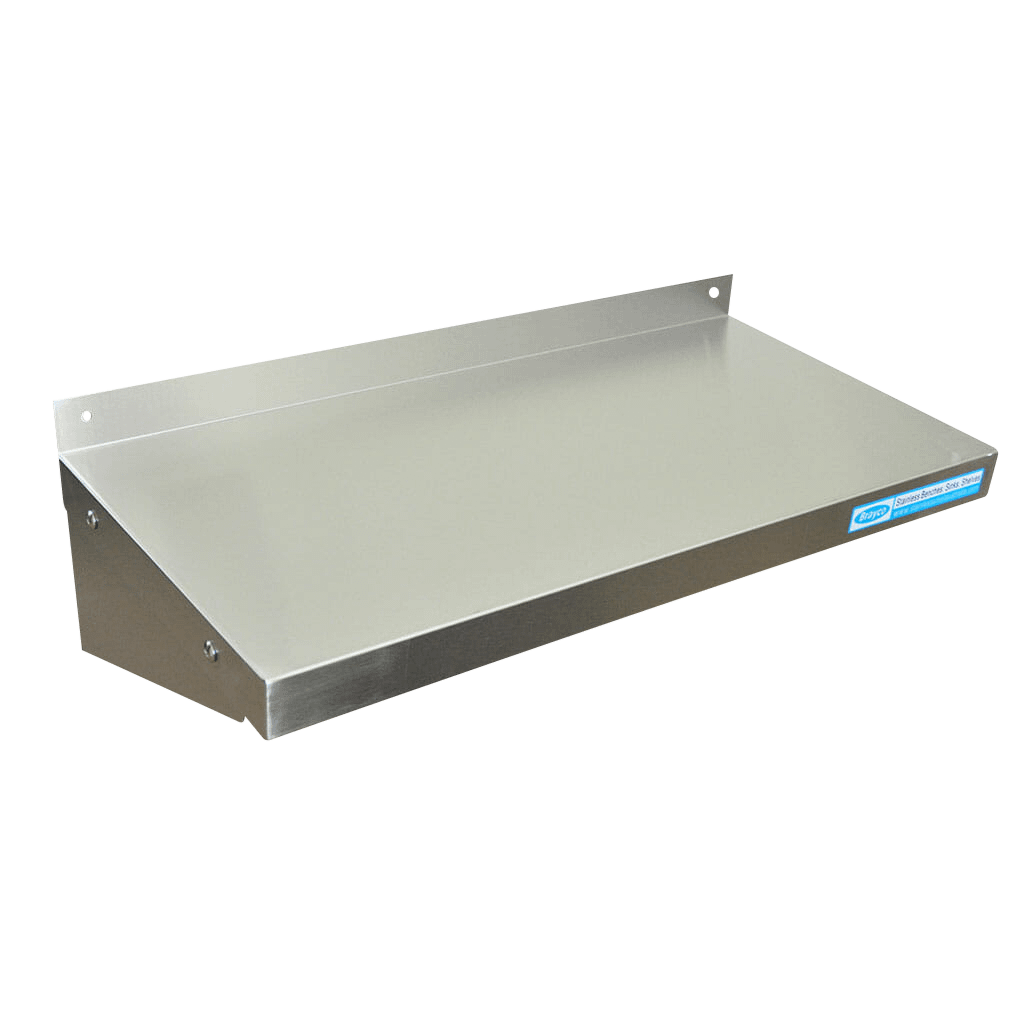 stainless steel wall mounted shelf