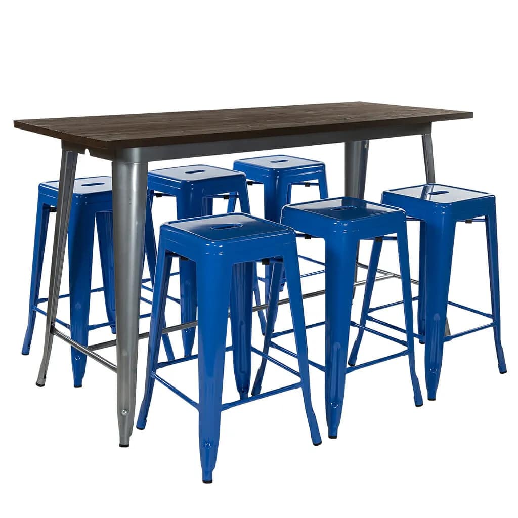 Replica Tolix Counter Height Tables 152 x 60cm - Image 5