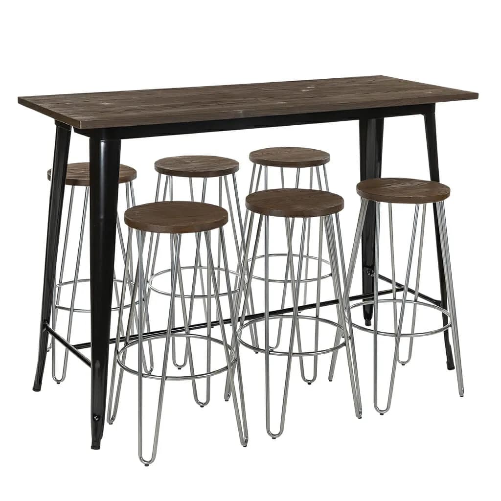 Large Replica Tolix Bar Tables 152 x 60cm - Image 4