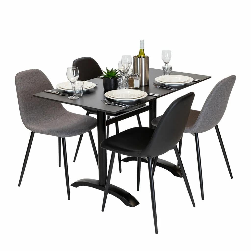 Rectangle Diego Composite High Pressed Laminate Table Tops Black - Image 4