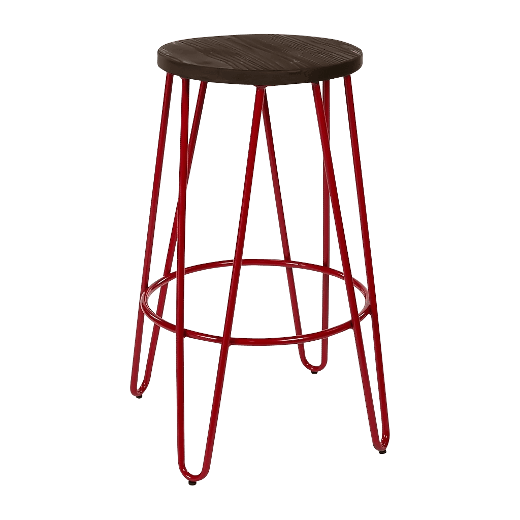 Hairpin kitchen counter stool