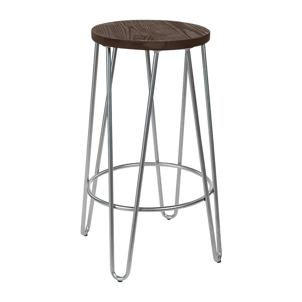 Hairpin kitchen counter stool