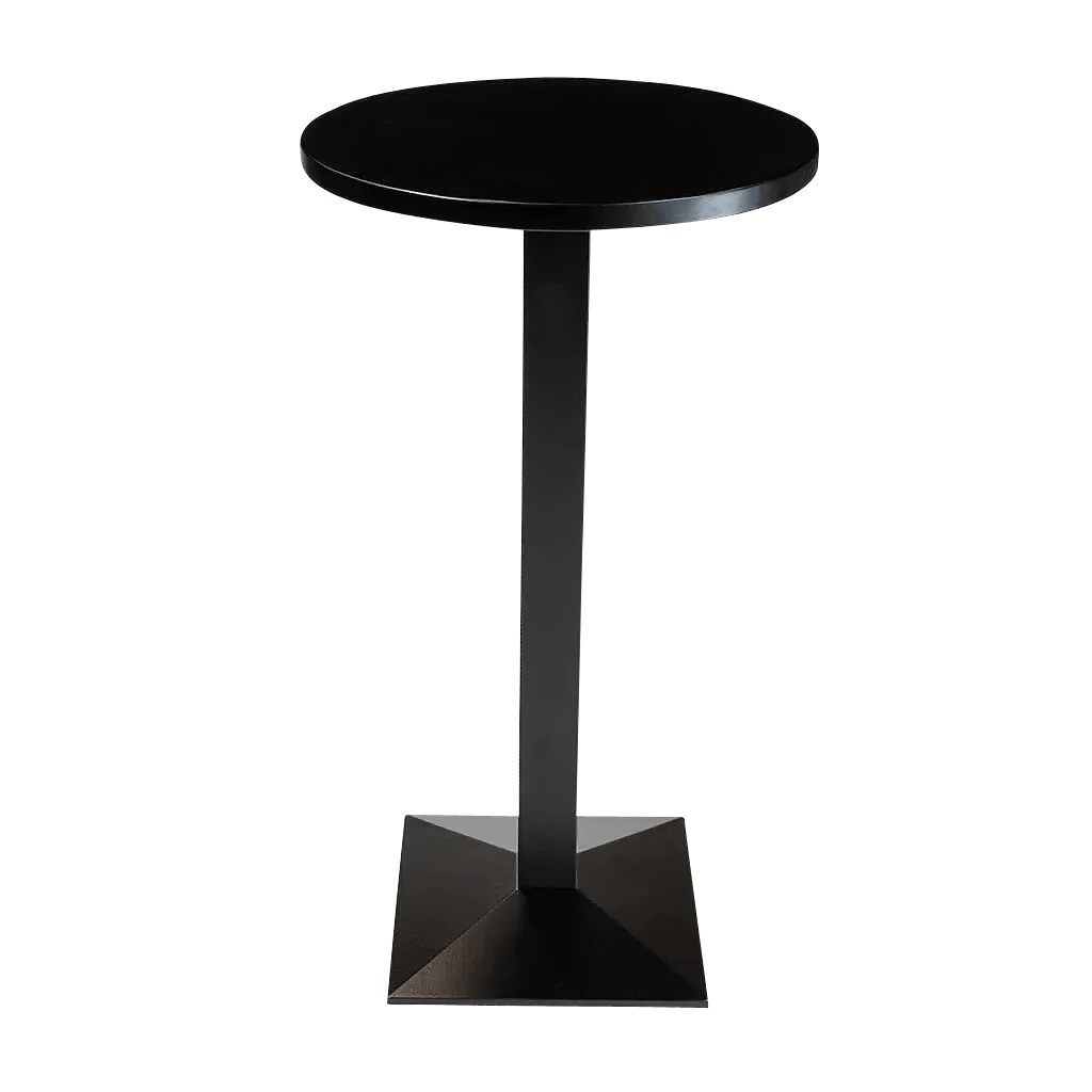 Round Rafael Timber Table Tops Black Rubberwood - Image 3