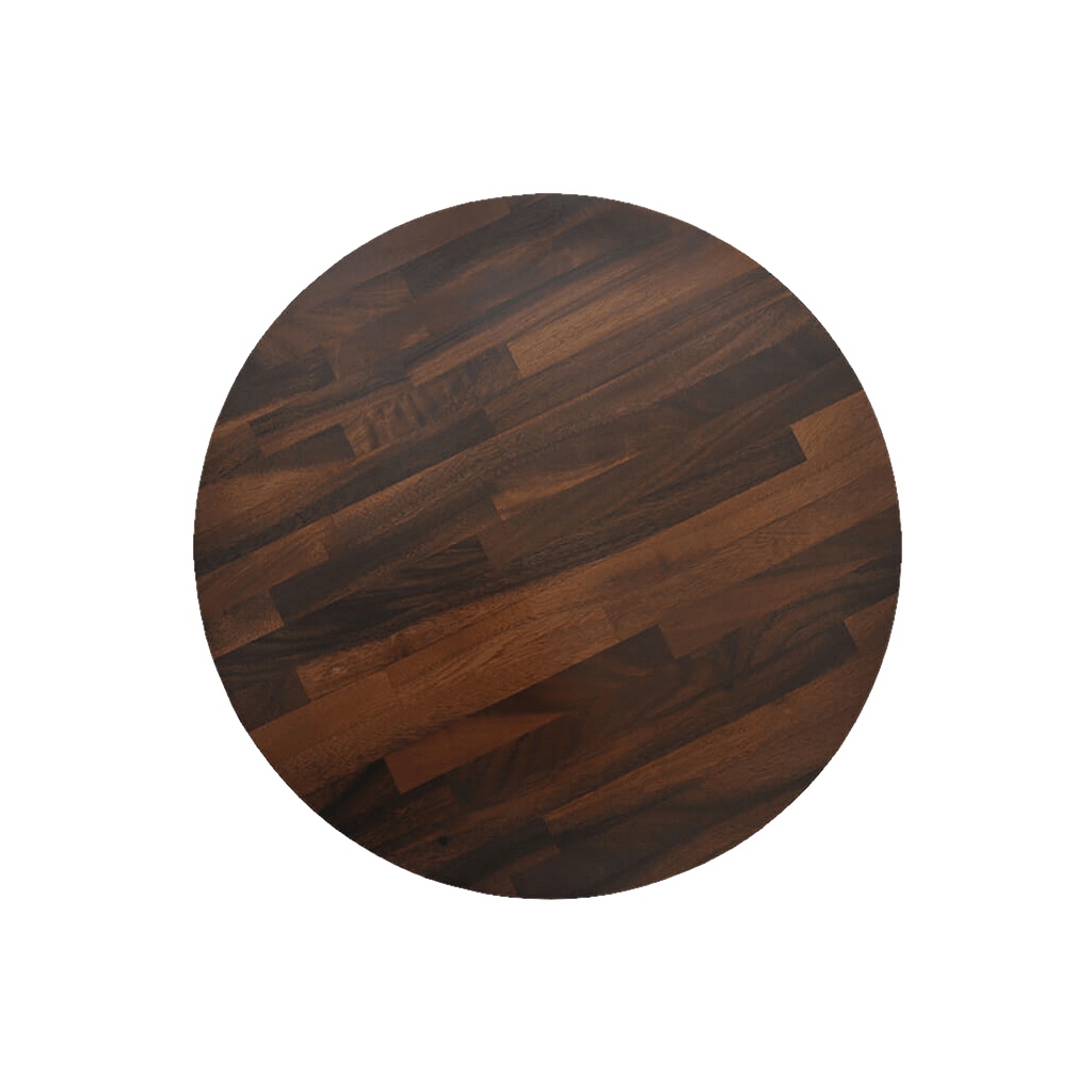 Round Rafael Hardwood Timber Table Tops Walnut >
