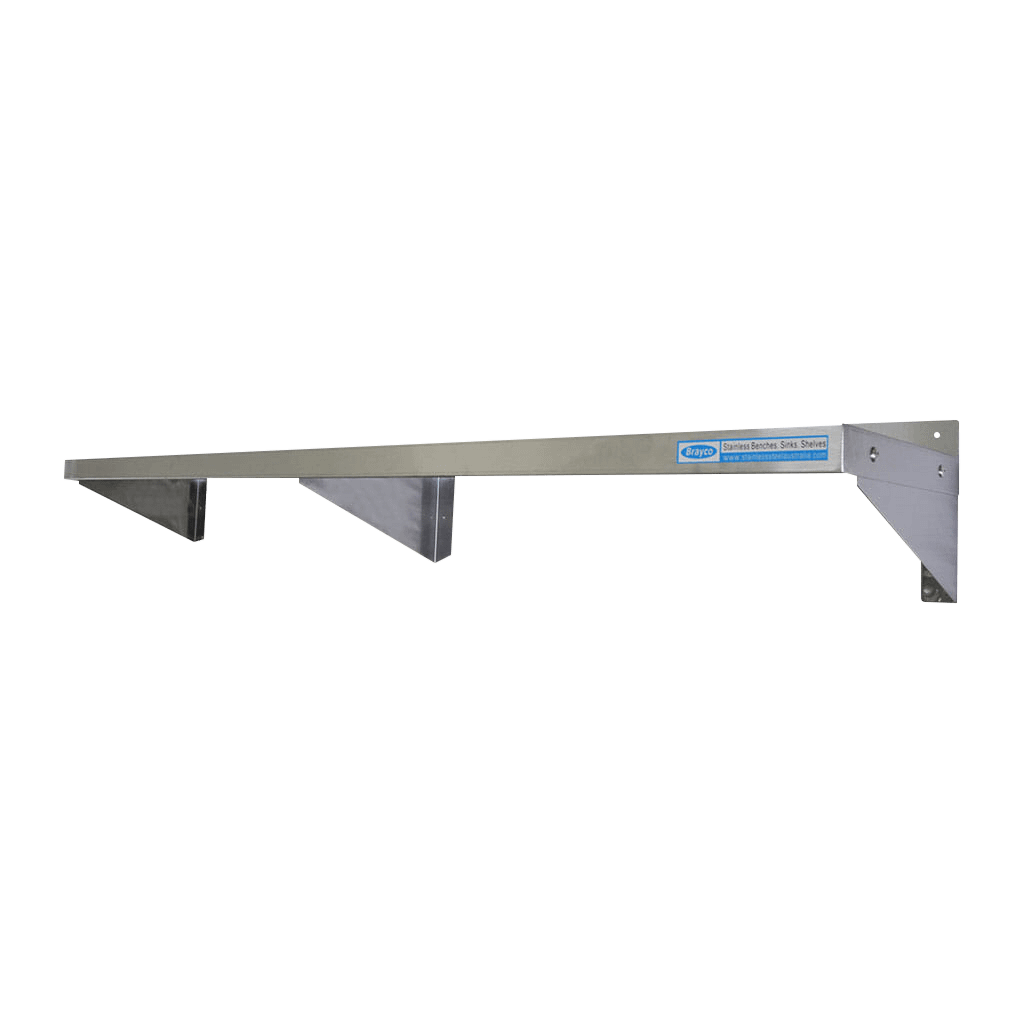 stainless steel wall mounted shelf