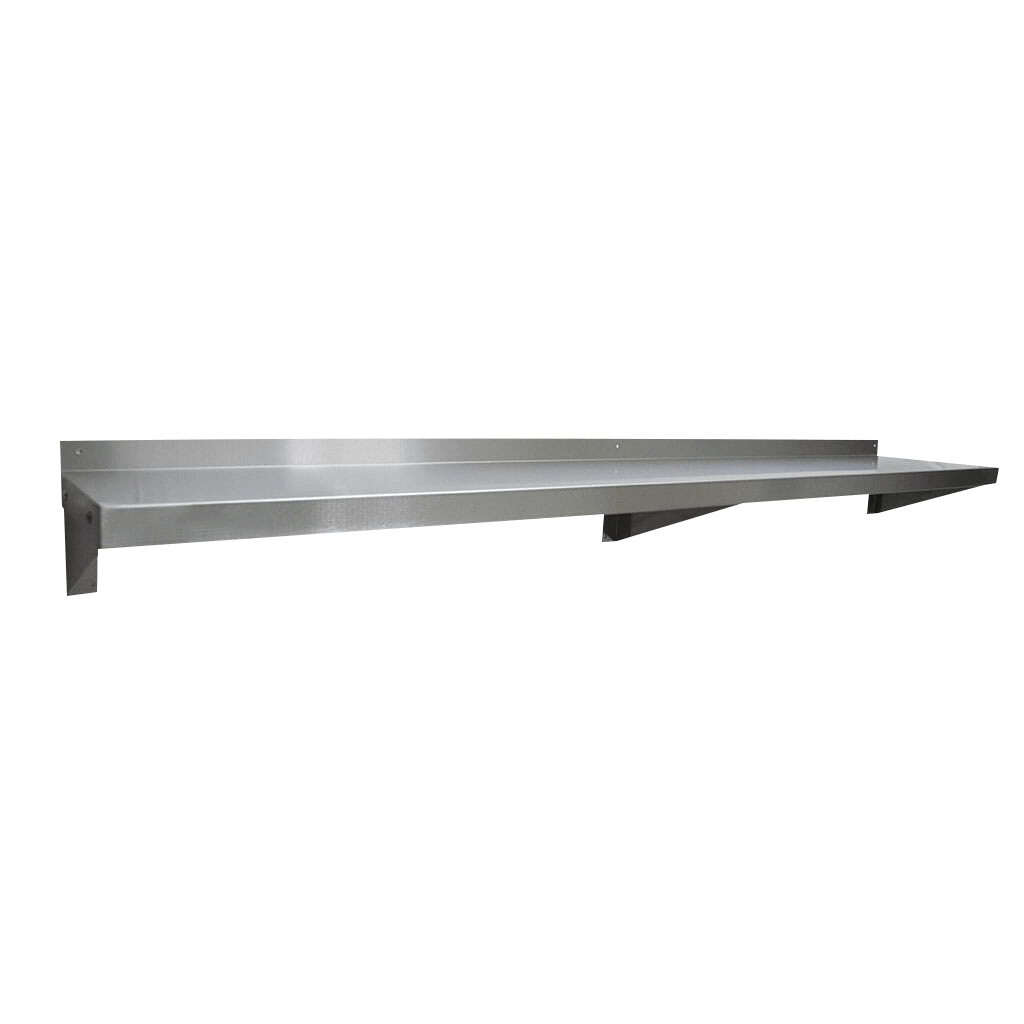 stainless steel wall mounted shelf