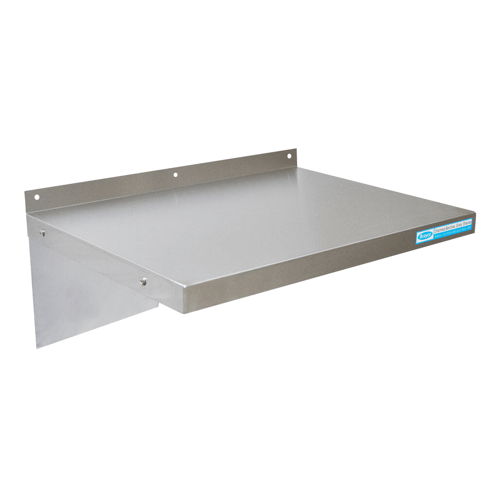 stainless steel wall mounted shelf