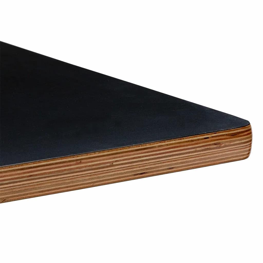 Square Gabriel Plywood Laminate Table Top Black - Image 2