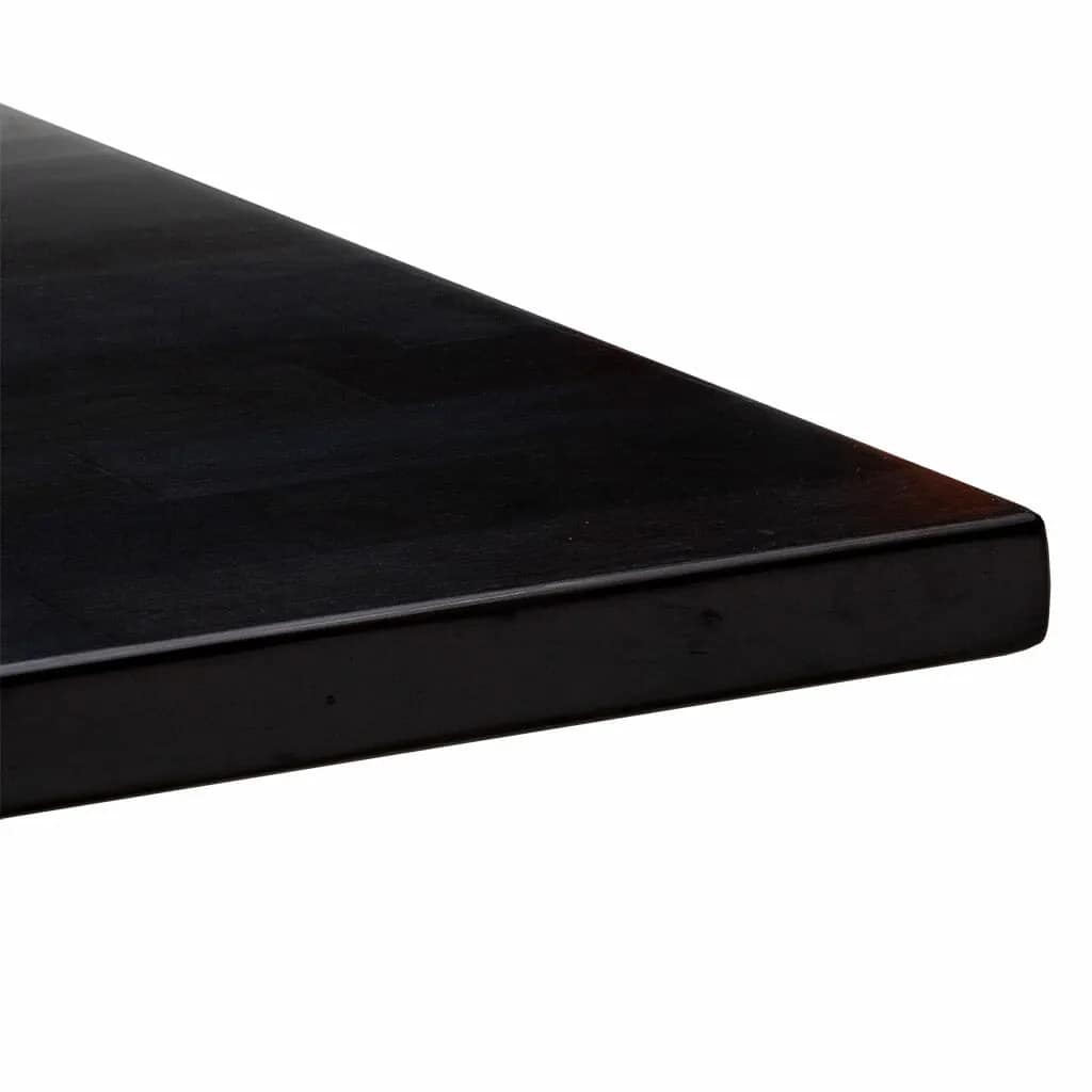 Square Rafael Timber Table Tops Black Rubberwood - Image 2