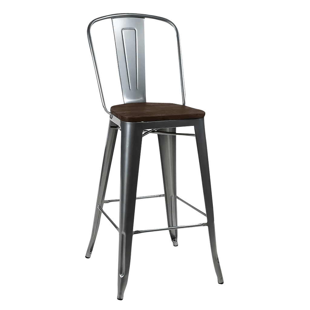 tolix bar stool silver