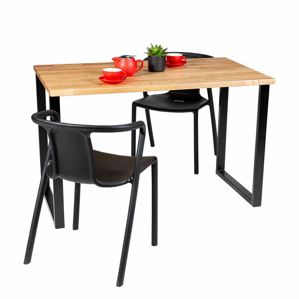 Cesar Industrial Steel Square Table Legs - Image 2