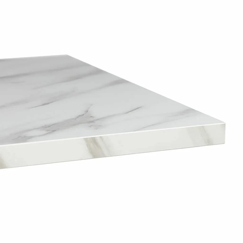 Square Ciro Melamine Table Top, White Marble - Image 2