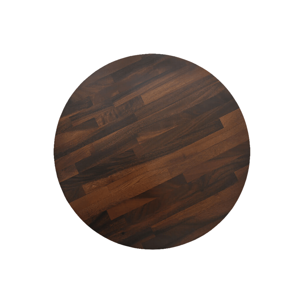Round Rafael Hardwood Timber Table Tops Walnut >