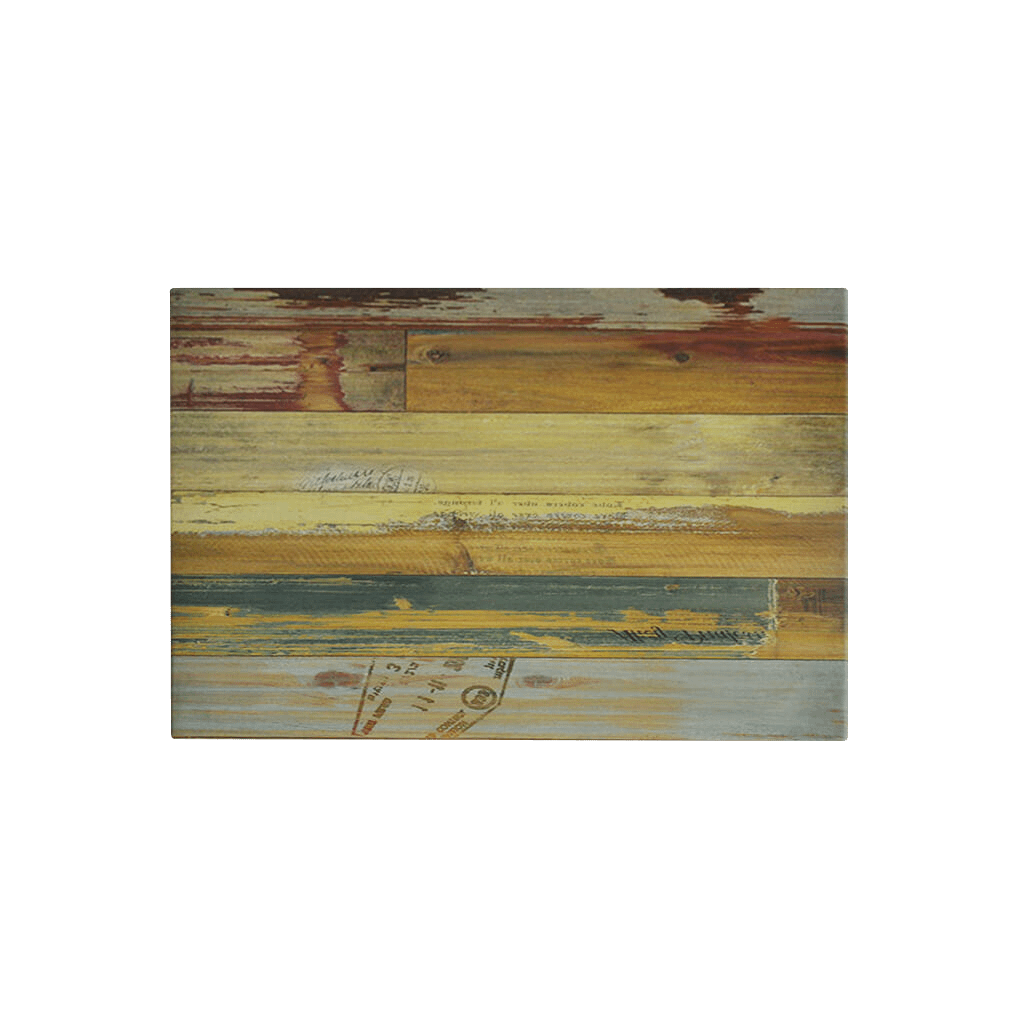 Rectangle Ricardo High Pressed Resin Table Tops Reclaimed Wood Finish - Image 1