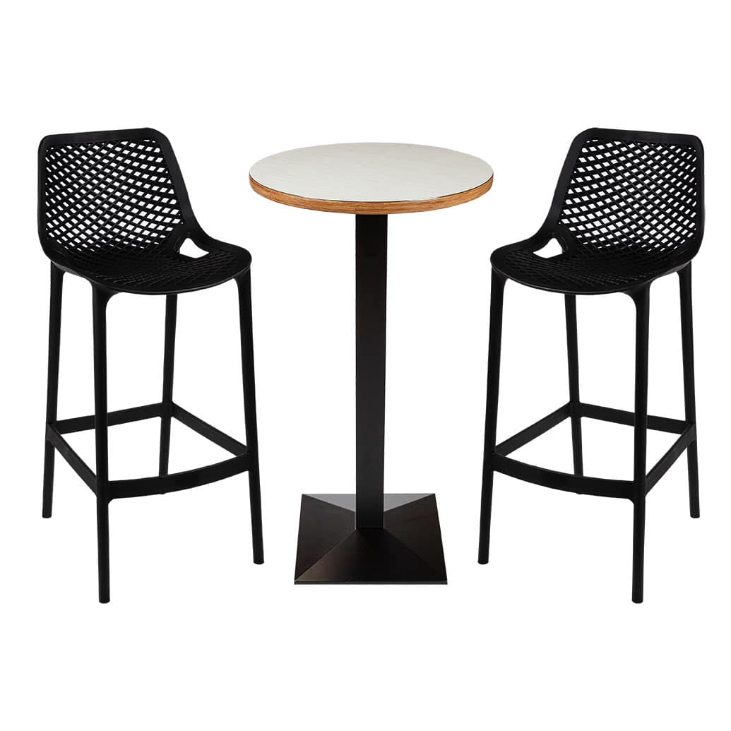 Round Matias Plywood Laminate Table Tops Grey - Image 3