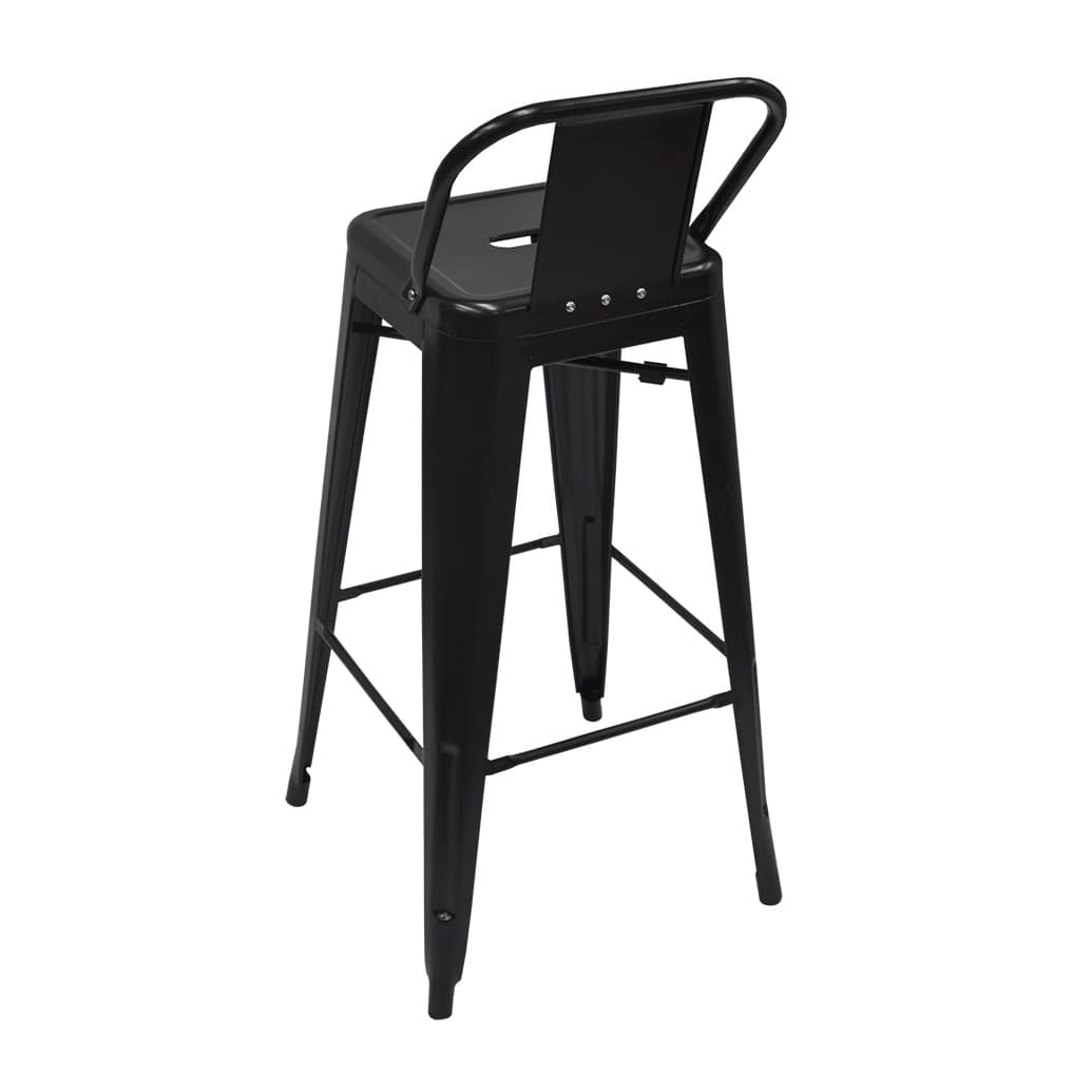 Replica Tolix Bar Stool with Low Backrest - Image 3