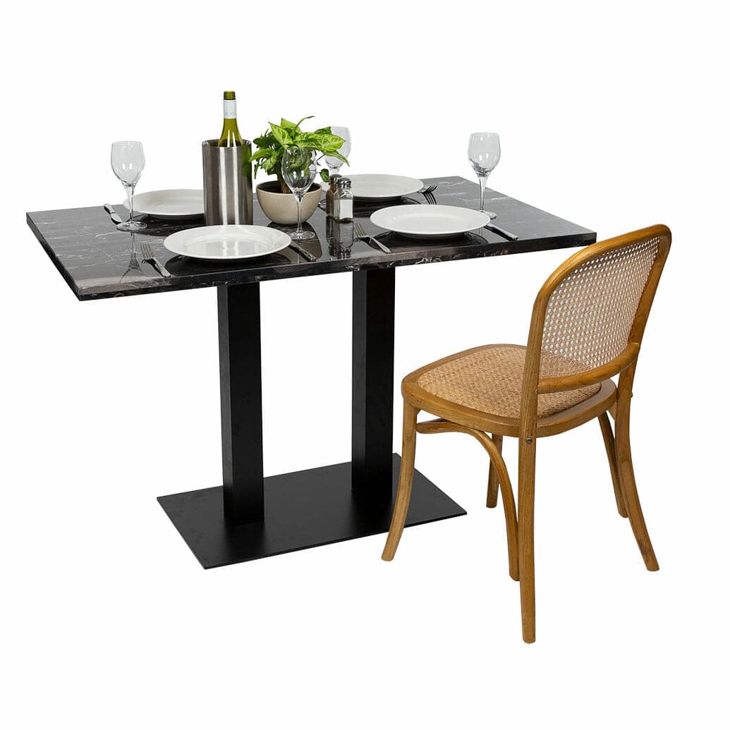 Rectangle Adele Marble Table Top, Black - Image 3