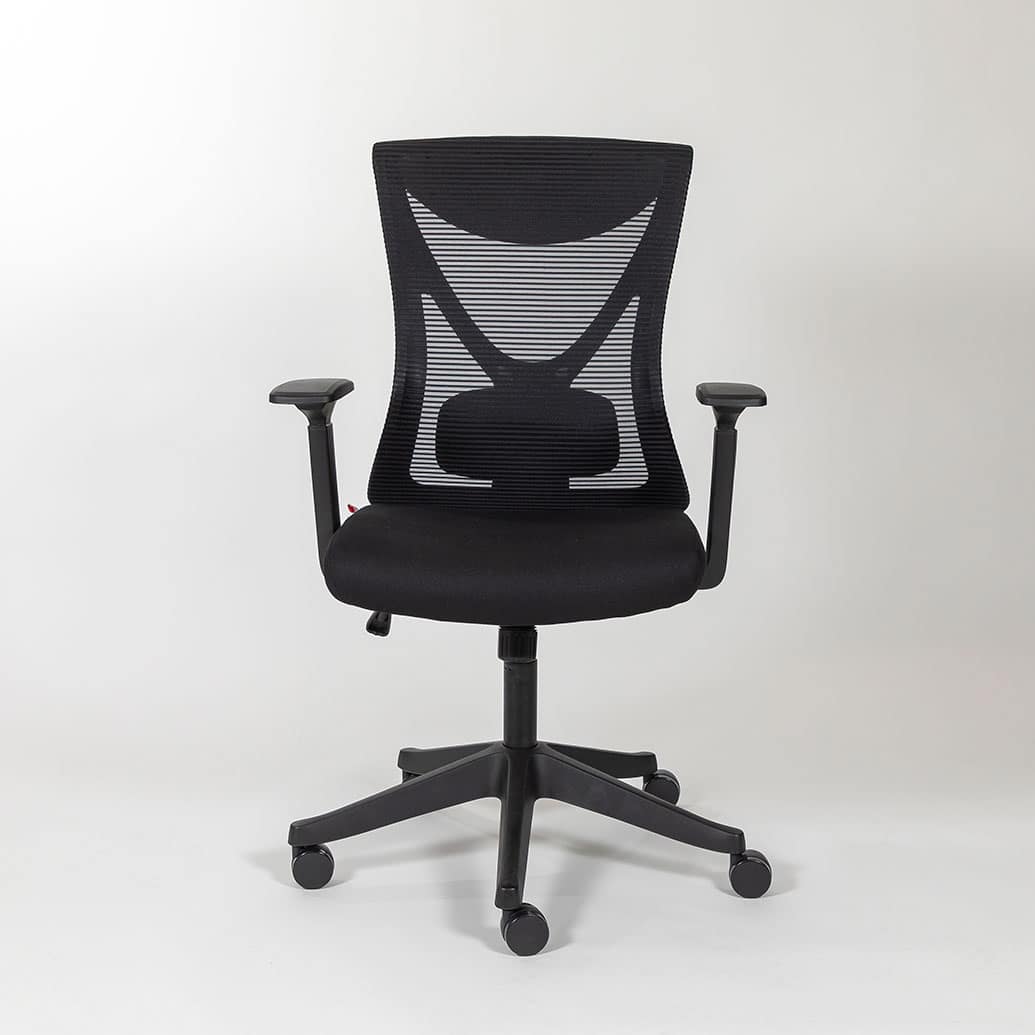 JETAERO-BK-FRONT Jetson Aero Office Chair - Black - Image 1