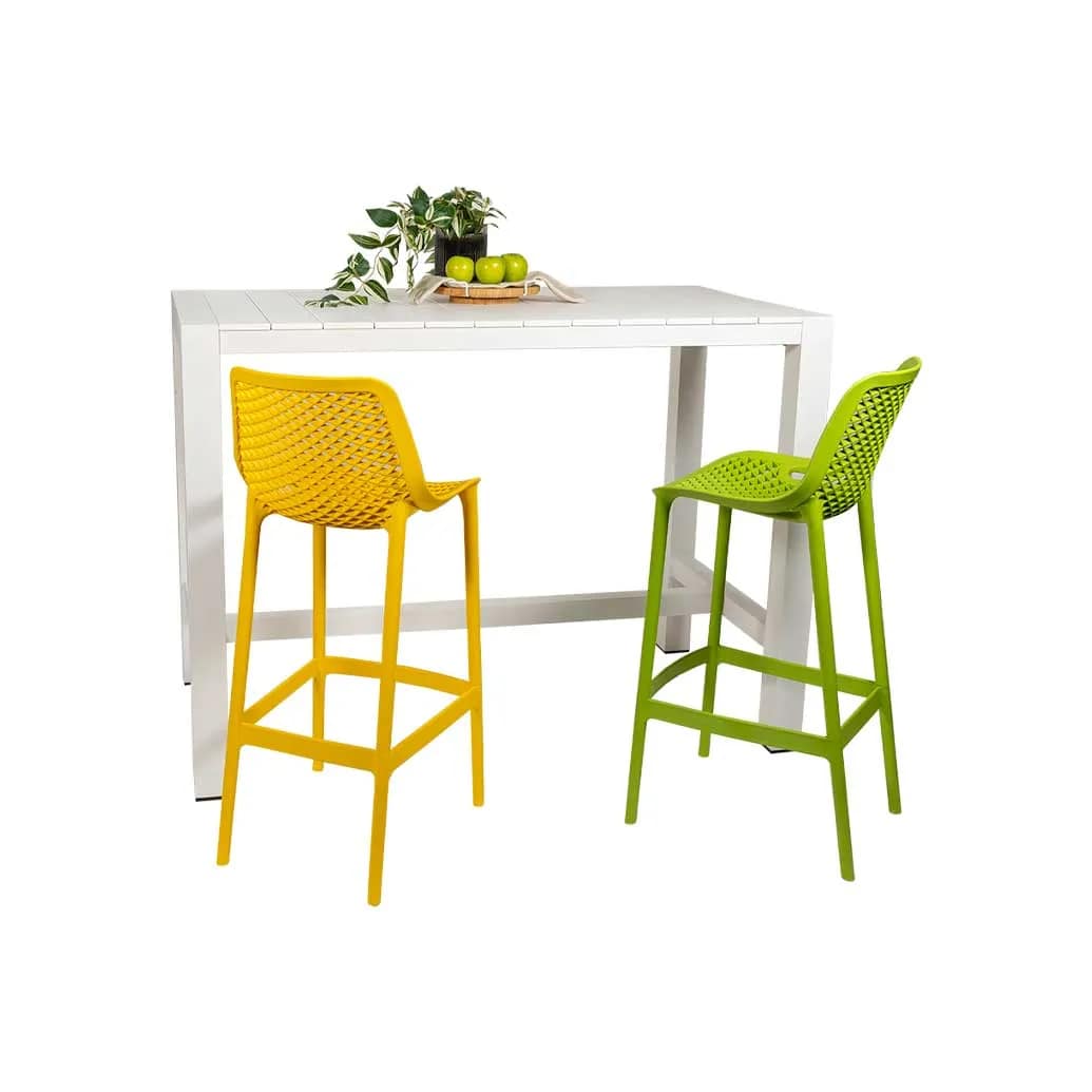 Cannes Aluminium & Polywood Outdoor Bar Table 151 x 80cm - Image 16