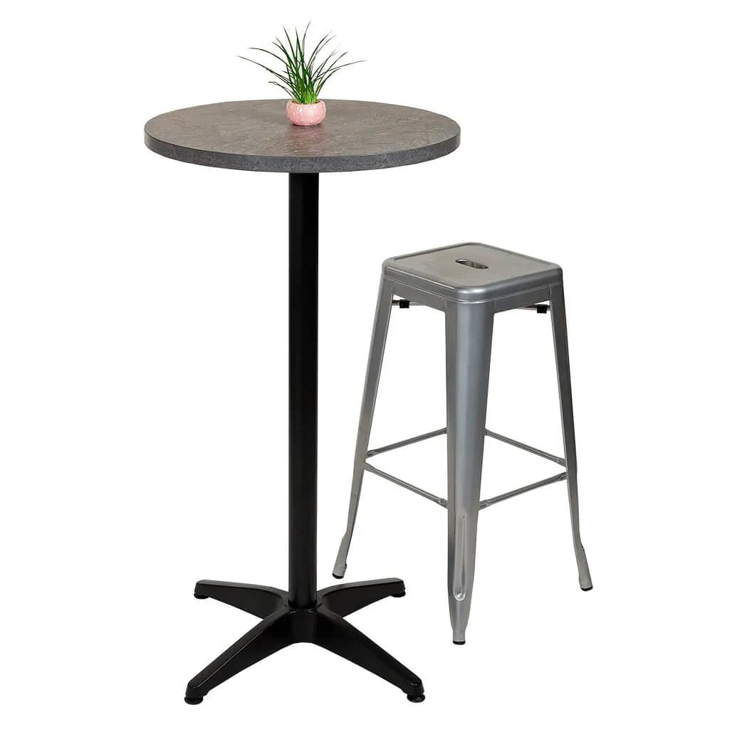Round Ciro Melamine Table Top, Stone - Image 3