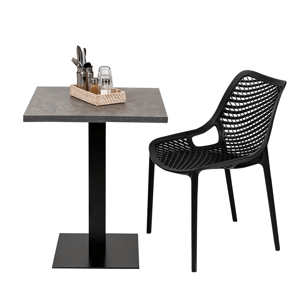 Square Ciro Melamine Table Top, Stone - Image 3
