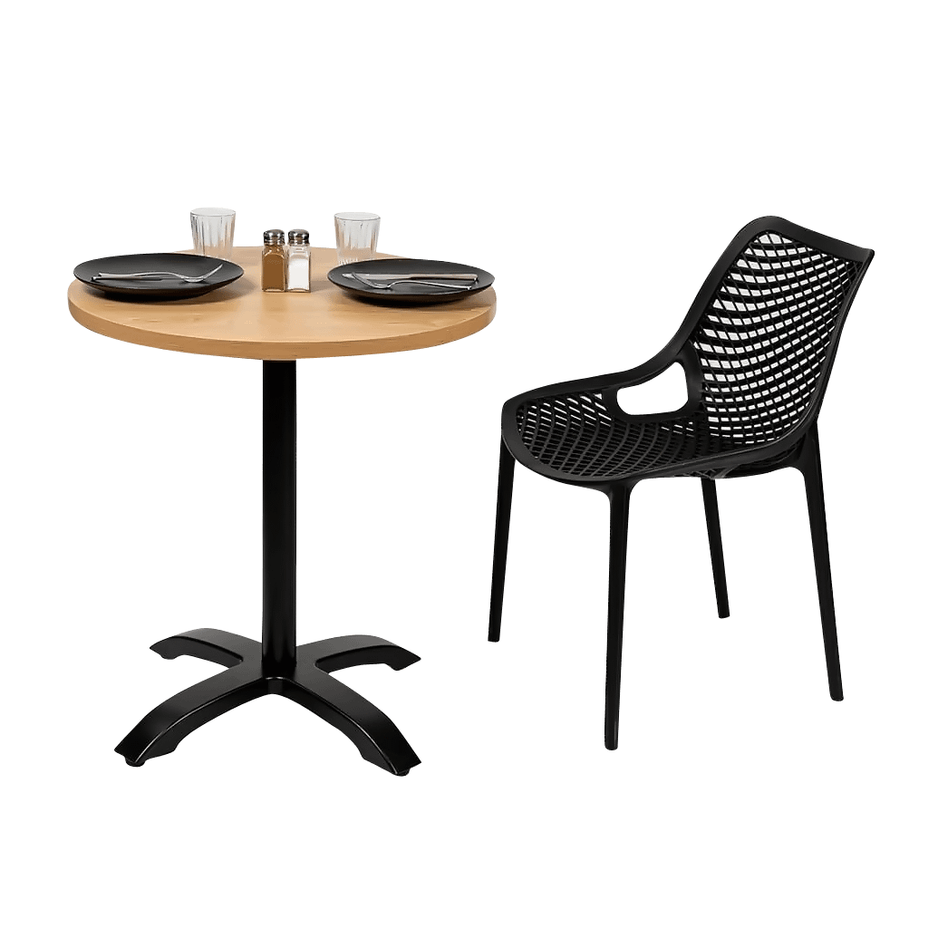 Round Ciro Melamine Table Top, Beech - Image 4