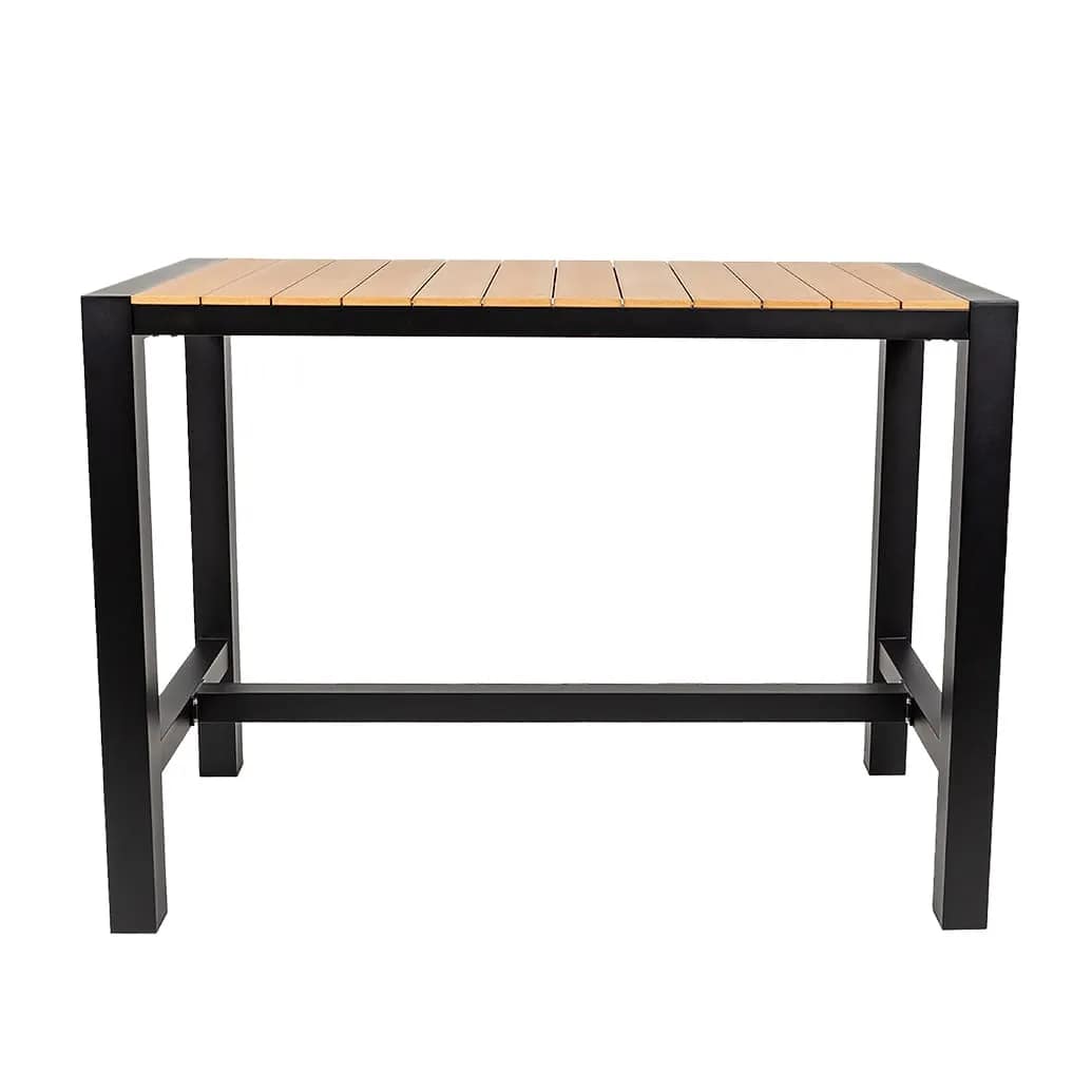 Cannes Aluminium & Polywood Outdoor Bar Table 151 x 80cm - Image 6