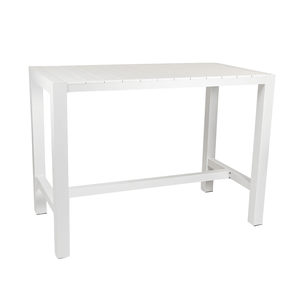 Cannes Aluminium & Polywood Outdoor Bar Table 151 x 80cm - Image 4