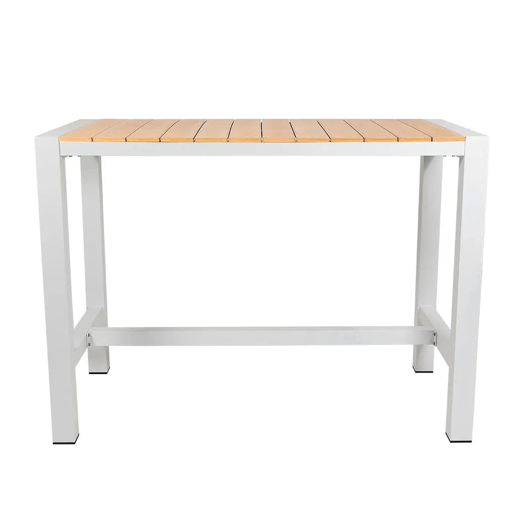 Cannes Aluminium & Polywood Outdoor Bar Table 151 x 80cm - Image 7