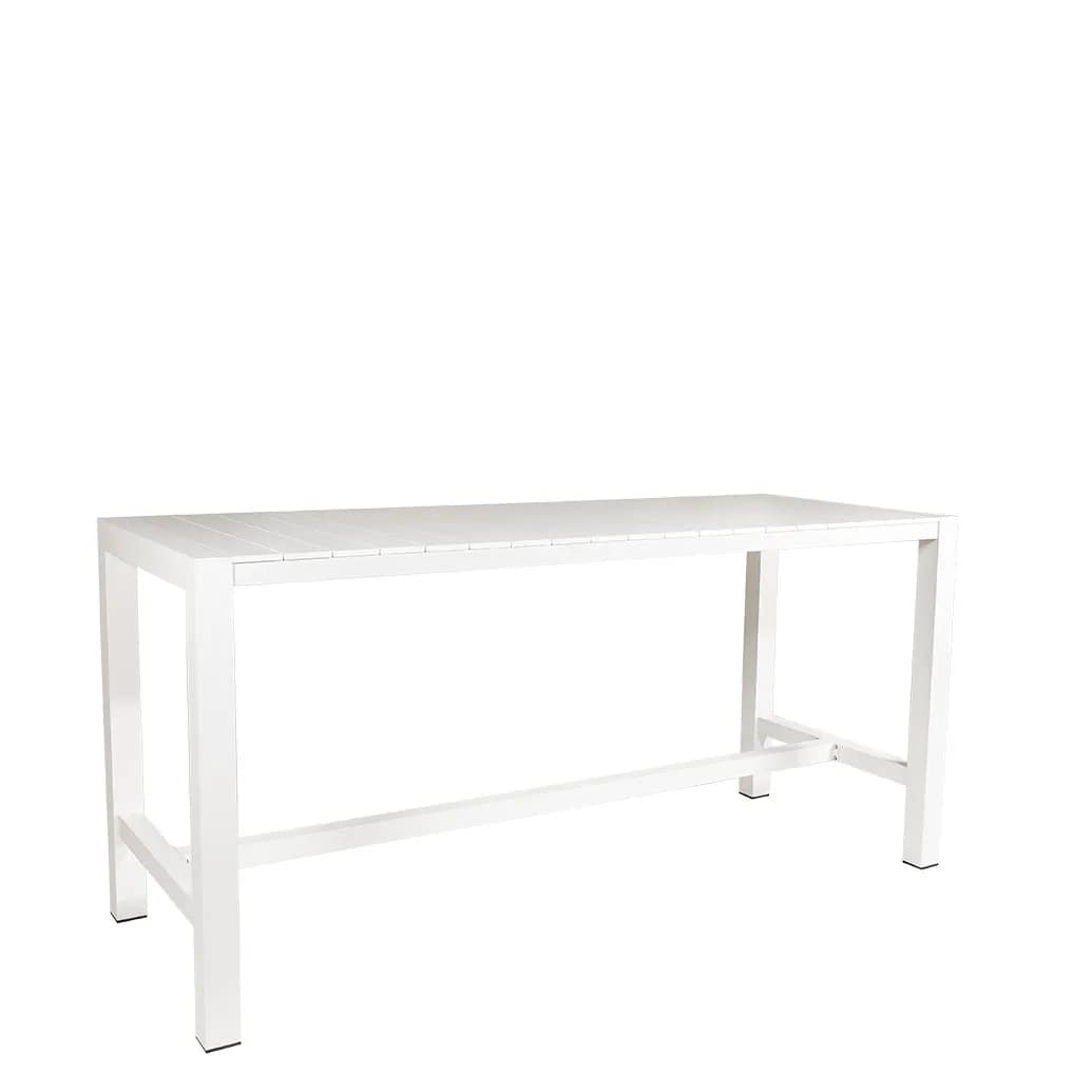 Cannes Aluminium & Polywood Outdoor Bar Table 230 x 90cm - Image 3