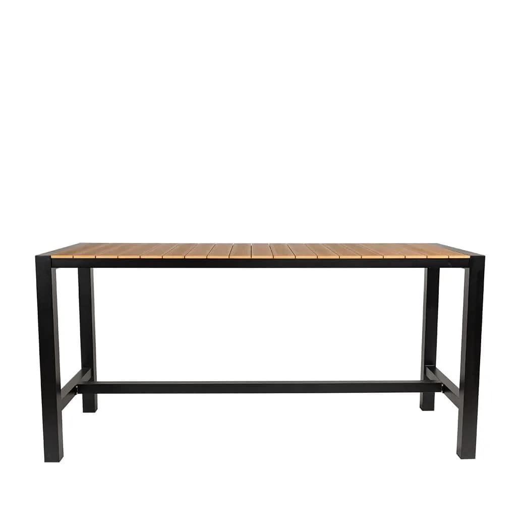Cannes Aluminium & Polywood Outdoor Bar Table 230 x 90cm - Image 5