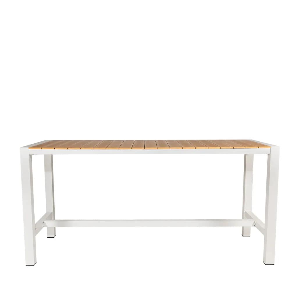 Cannes Aluminium & Polywood Outdoor Bar Table 230 x 90cm - Image 7