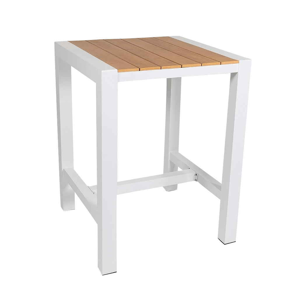 Cannes Aluminium & Polywood Outdoor Bar Table 84cm - Image 4