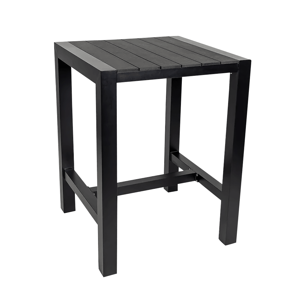Cannes Aluminium & Polywood Outdoor Bar Table 84cm - Image 2