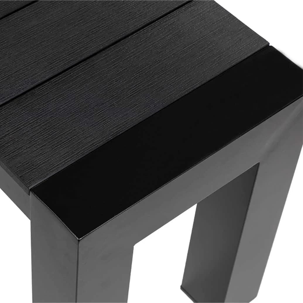 Cannes Aluminium Outdoor Bench with Polywood Top 230 x 35cm - Image 3