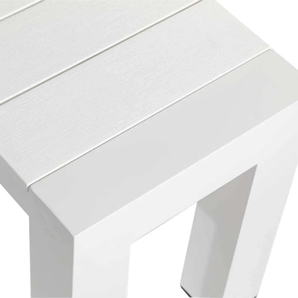 Cannes Aluminium Outdoor Bench with Polywood Top 185 x 35cm - Image 3