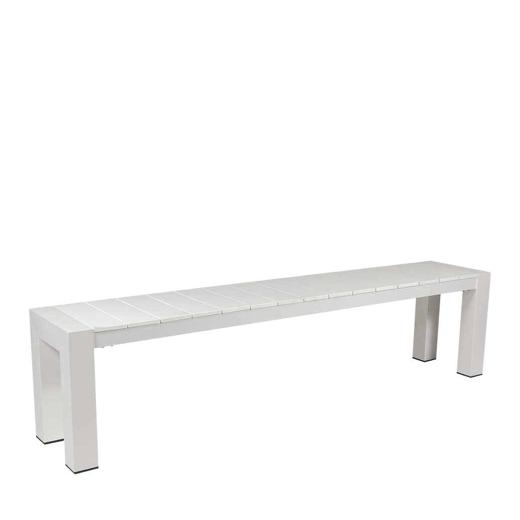 Cannes Aluminium Outdoor Bench with Polywood Top 185 x 35cm - Image 11