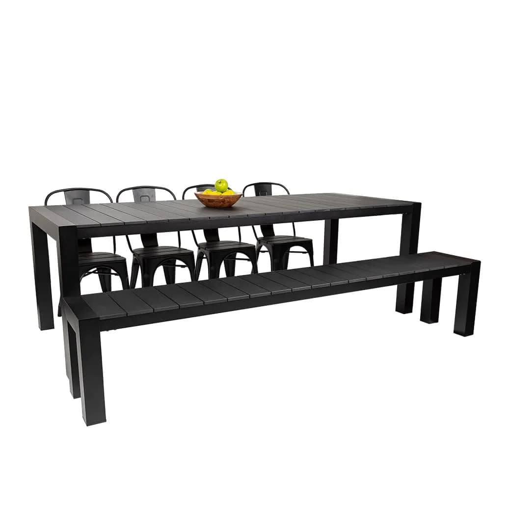 Cannes Aluminium & Polywood Outdoor Dining Table 230 x 90cm - Image 17