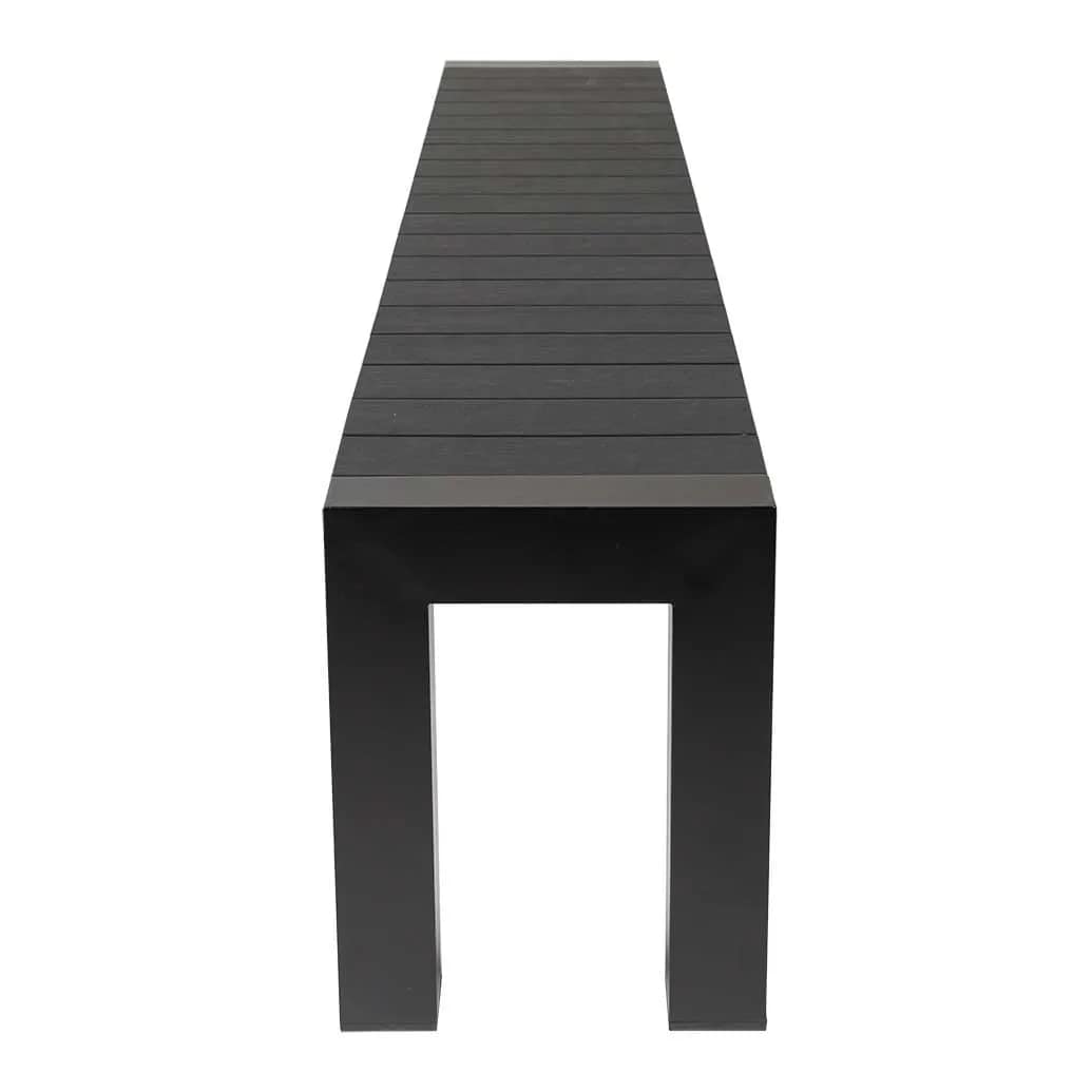 Cannes Aluminium Outdoor Bench with Polywood Top 230 x 35cm - Image 2