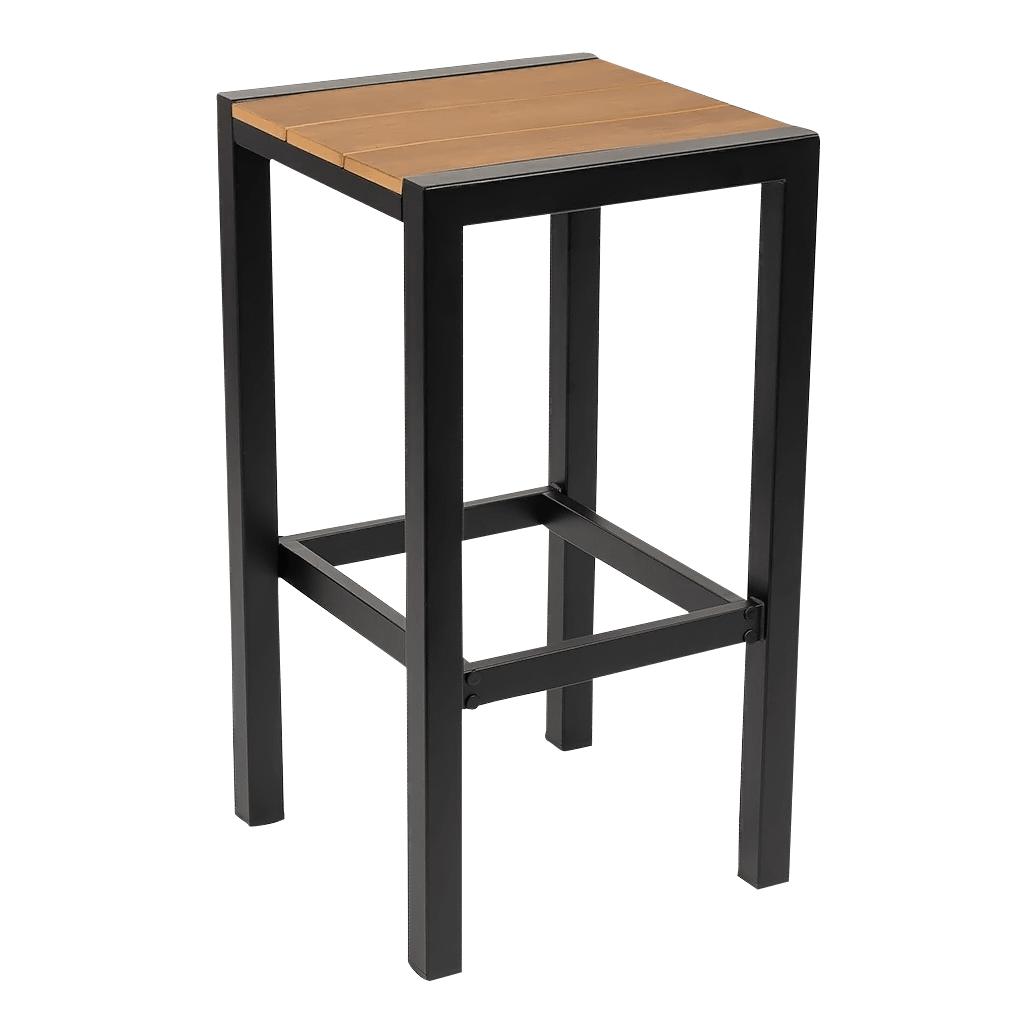 Cannes Aluminium & Polywood Outdoor Bar Stool - Image 6