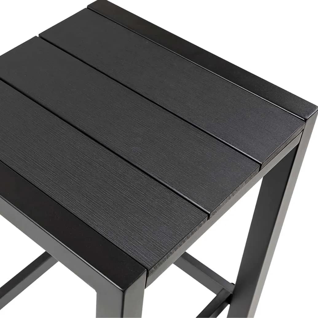 Cannes Aluminium & Polywood Outdoor Bar Stool - Image 3