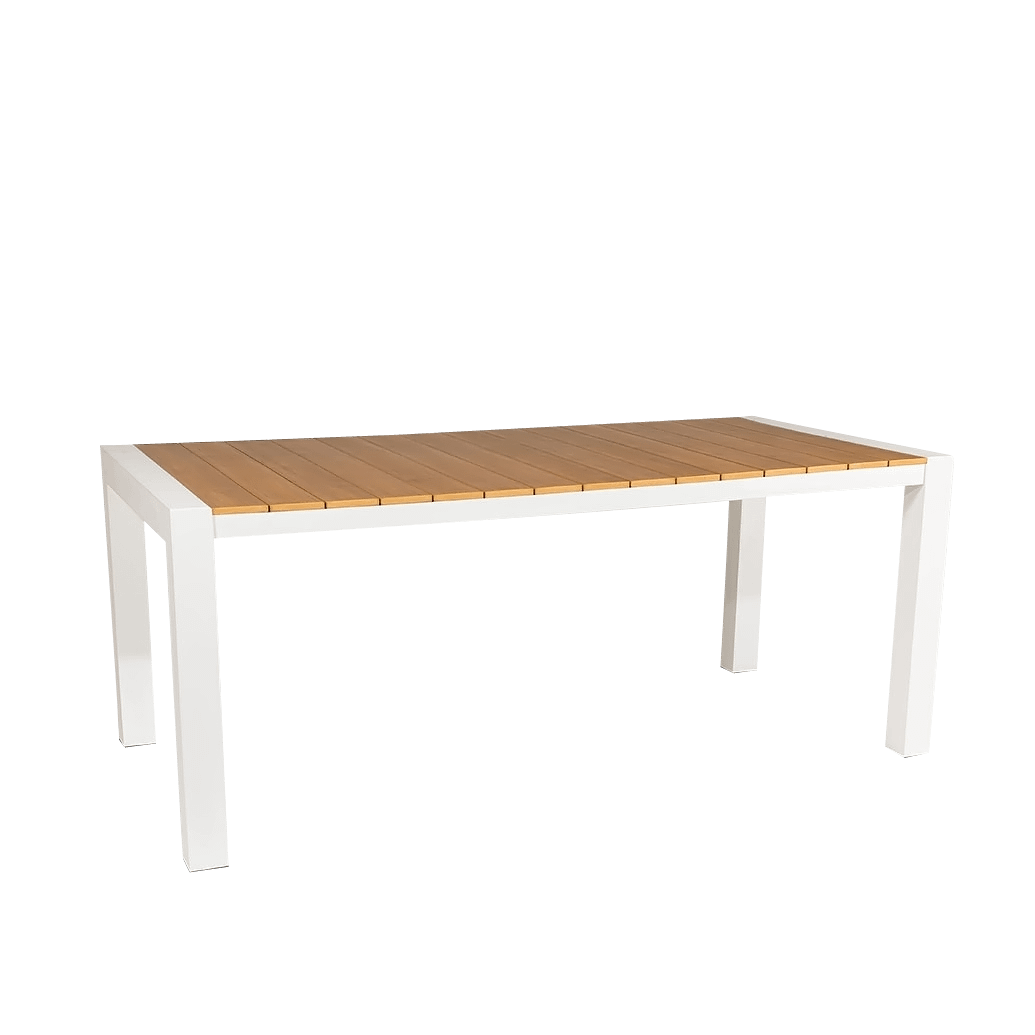Cannes Aluminium & Polywood Outdoor Dining Table 185 x 90cm - Image 4