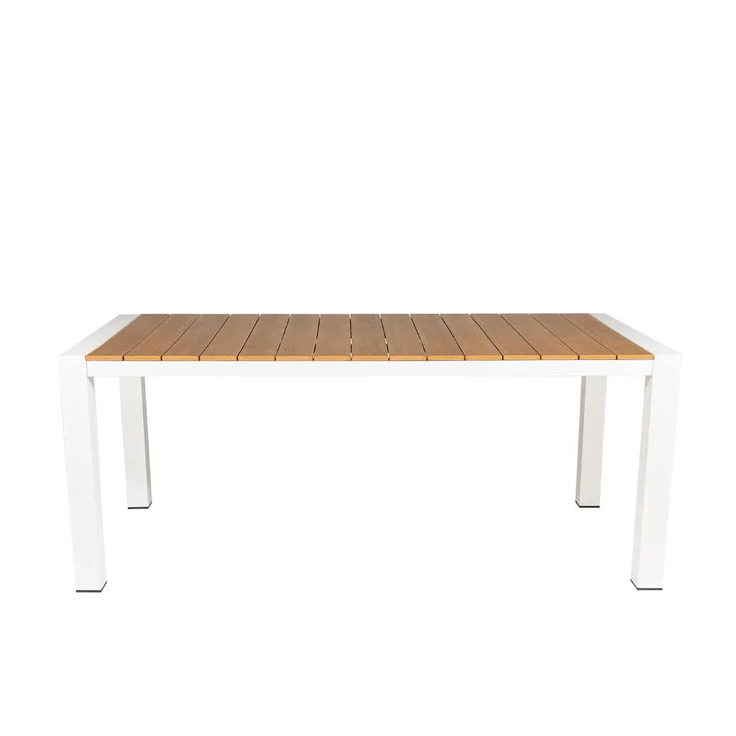 Cannes Aluminium & Polywood Outdoor Dining Table 185 x 90cm - Image 8