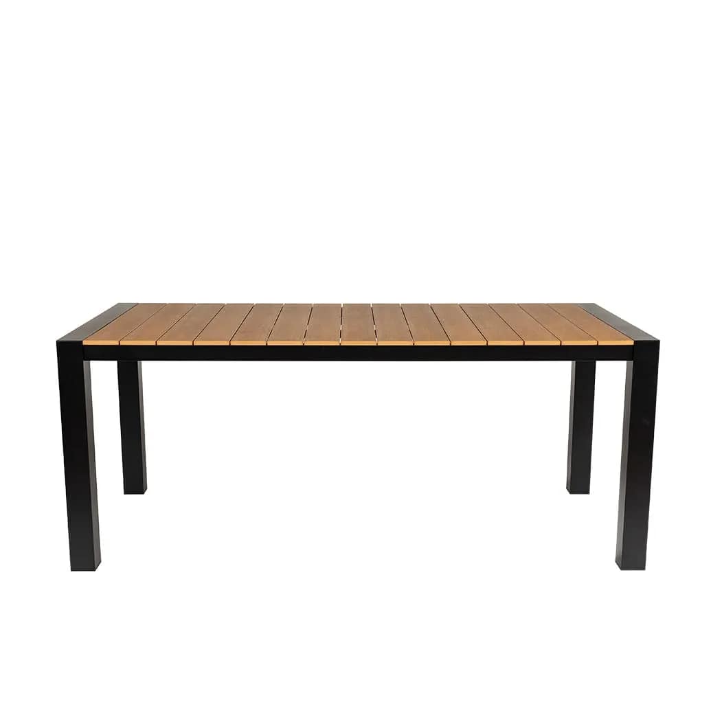 Cannes Aluminium & Polywood Outdoor Dining Table 185 x 90cm - Image 6