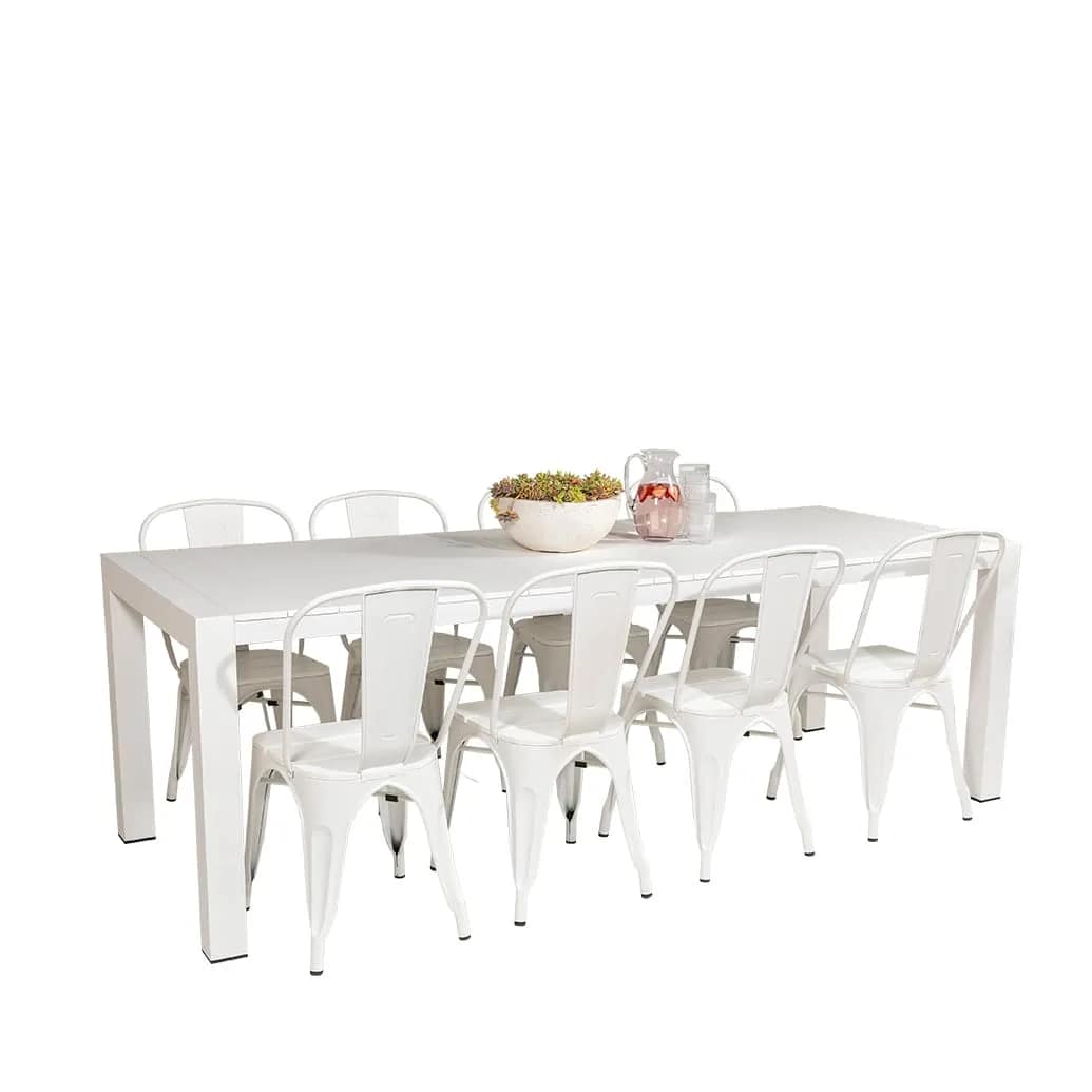 Cannes Aluminium & Polywood Outdoor Dining Table 230 x 90cm - Image 16