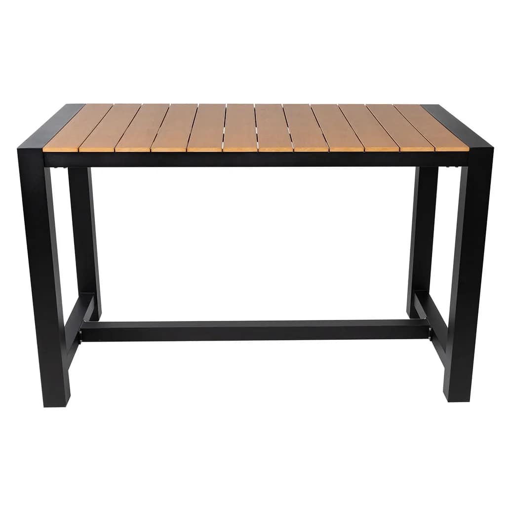 Cannes Aluminium & Polywood Outdoor Counter Table 151 x 80cm - Image 4